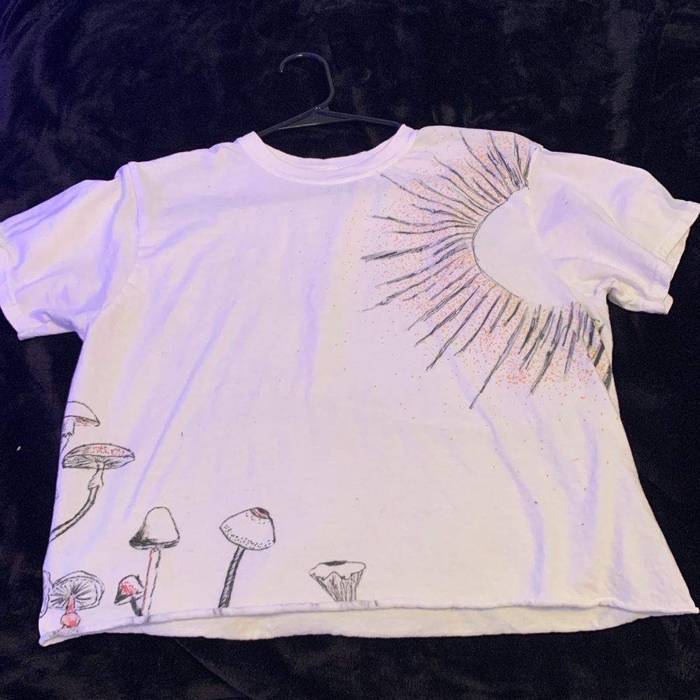 Hand Designed Mushroom T-shirt
